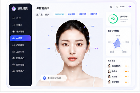 AI智能面诊系统界面